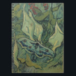 Carnet Vincent van Gogh - Grand paon de nuit<br><div class="desc">Grand papillon de nuit (1889) de Vincent van Gogh est une peinture de nature post-impressionniste de style nature morte de beaux-arts anciens. Un insecte, le papillon Saturnie, dans un jardin printanier avec des fleurs de calla et d'autres plantes. Van Gogh l'a appelé un "papillon de tête de mort" et a...</div>