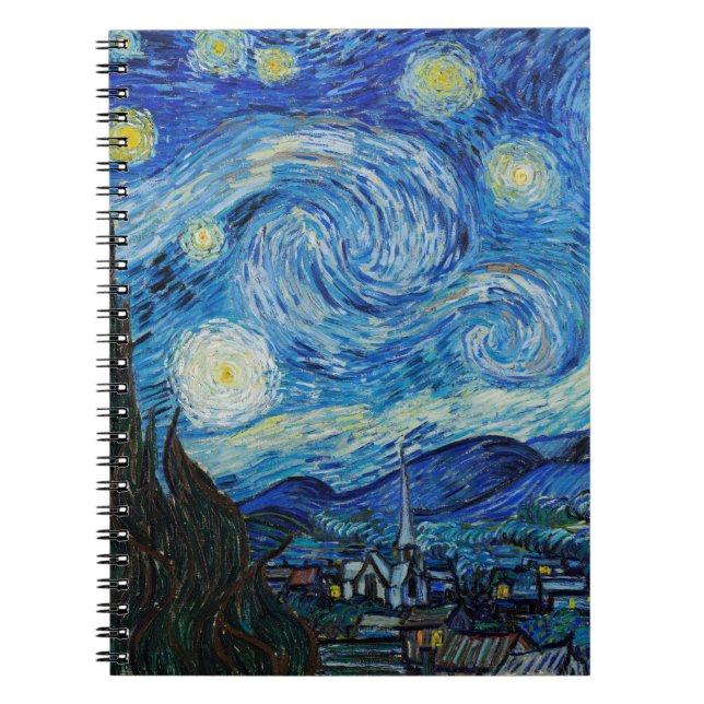 Carnet Vincent Van Gogh La Nuit étoilée (Devant)