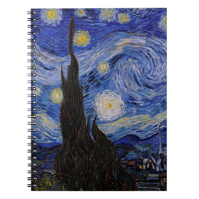 Carnet Vincent Van Gogh - La nuit étoilée (Devant)