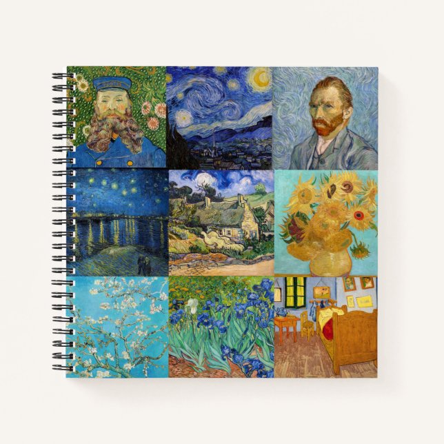 Carnet Vincent Van Gogh - Masterpieces Patchwork (Devant)