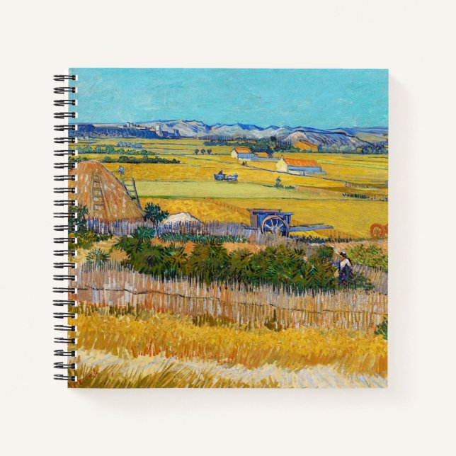 Carnet Vincent van Gogh - Moisson à La Crau (Devant)