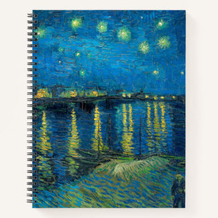 Carnet Vincent Van Gogh Nuit étoilée sur le Rhône