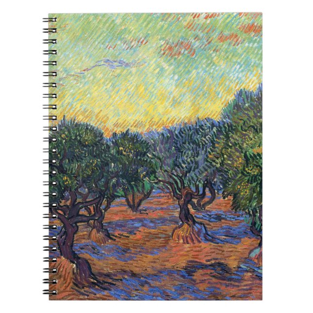 Carnet Vincent Van Gogh Oliveraie Impressionnisme Art (Devant)