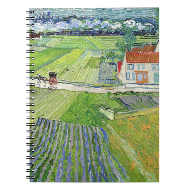 Carnet Vincent van Gogh - Paysage avec transport et train (Devant)