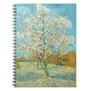 Carnet Vincent van Gogh - Poche rose en fleurs
