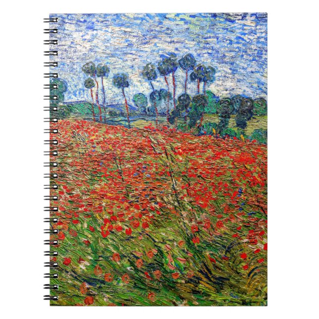 Carnet Vincent van Gogh - Poppy Field (Devant)