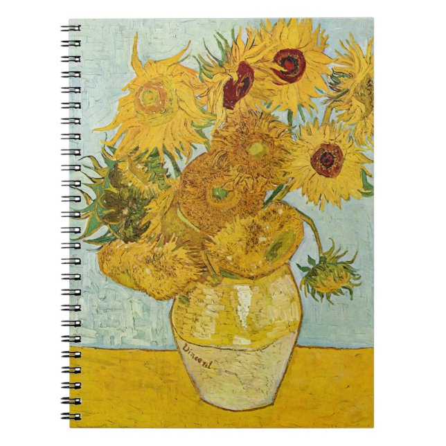 Carnet Vincent Van Gogh - Vase avec douze tournesols (Devant)