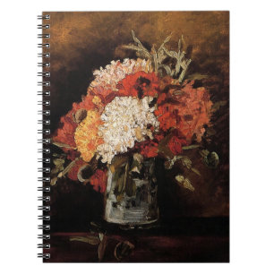 Carnet Vincent Van Gogh - Vase de fleurs avec oeillets -