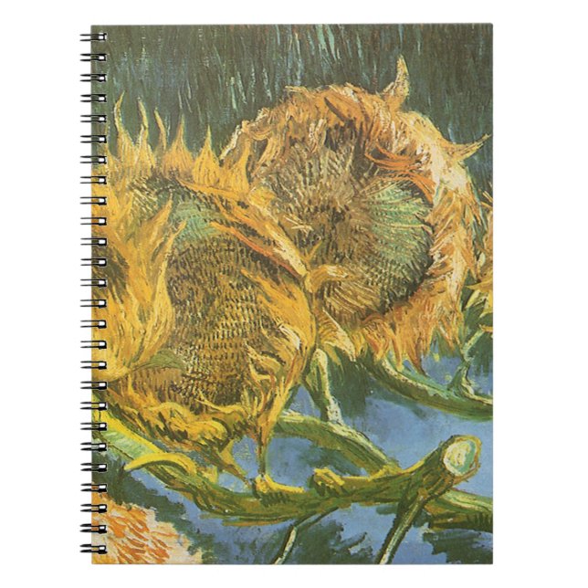Carnet Vincent van Gogh - Vie morte : Quatre tournesols c (Devant)