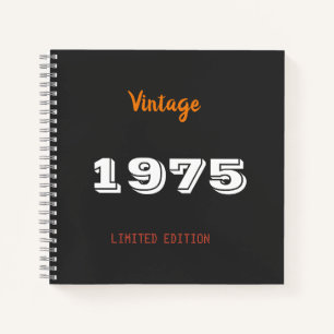 Carnet vintage 1975 édition limitée - Retro 50e