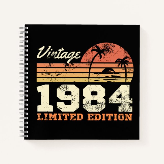 Carnet Vintage 1984 Limited Edition 40e anniversaire (Devant)