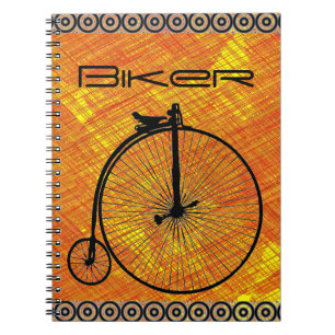 Carnet vintage à vélo