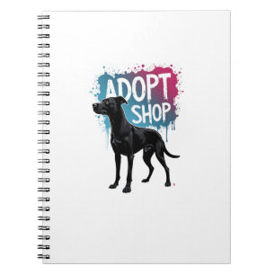 Carnet Vintage Adoptez Ne Faites Pas D'Achats Chien Graff