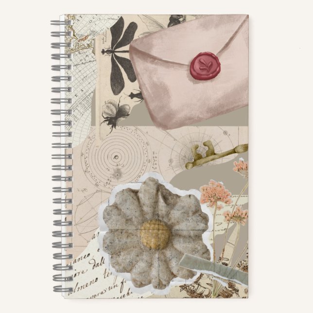 Carnet Vintage Aesthetic Collage Notebook (Recto)