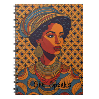 Carnet vintage Afro Lady