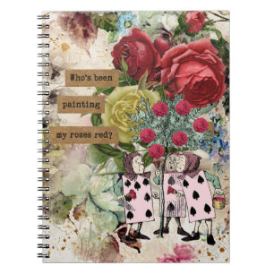 Carnet Vintage Alice au pays des merveilles