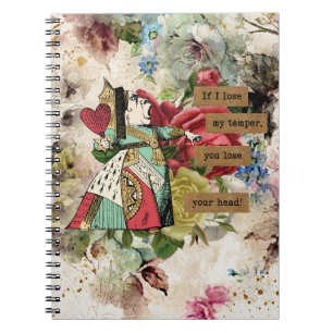 Carnet Vintage Alice au pays des merveilles