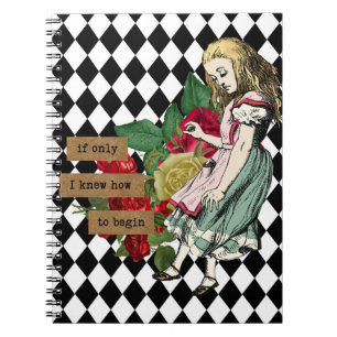 Carnet Vintage Alice au pays des merveilles