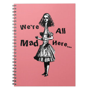 Carnet Vintage Alice étirée au pays des merveilles