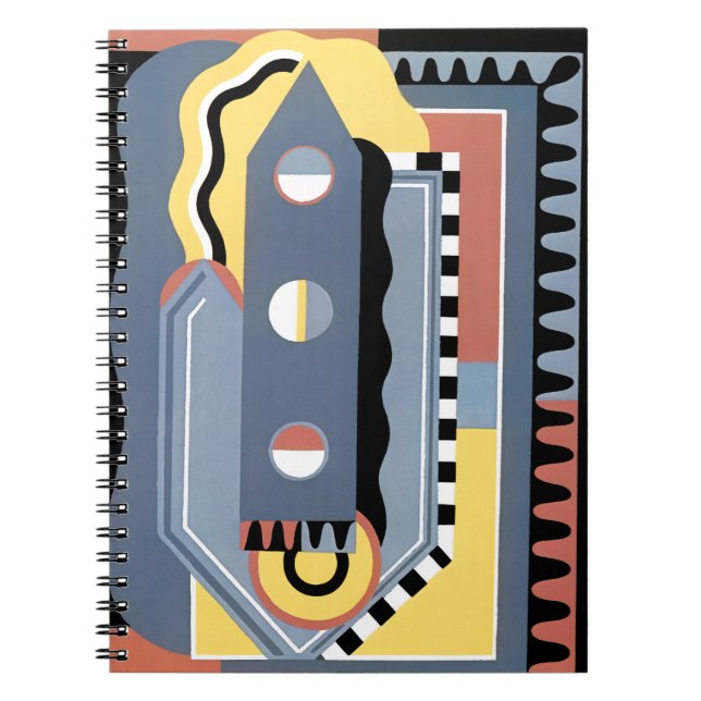 Carnet Vintage Art Deco Pochoir Jazz Geometric Patterns (Devant)