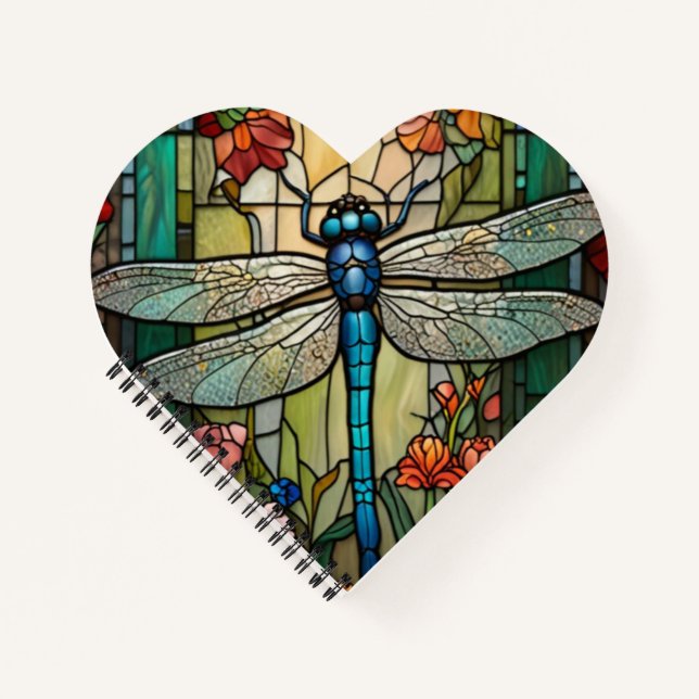 Carnet Vintage art nouveau dragonfly boho chic (Devant)
