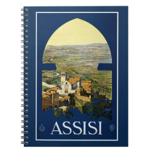carnet vintage Assisi Italie