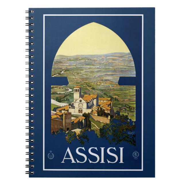 carnet vintage Assisi Italie (Devant)