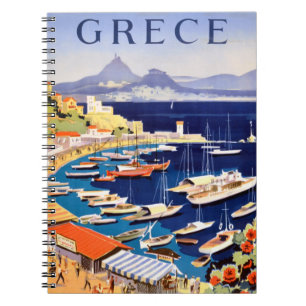 Carnet Vintage Athènes Grèce Voyage