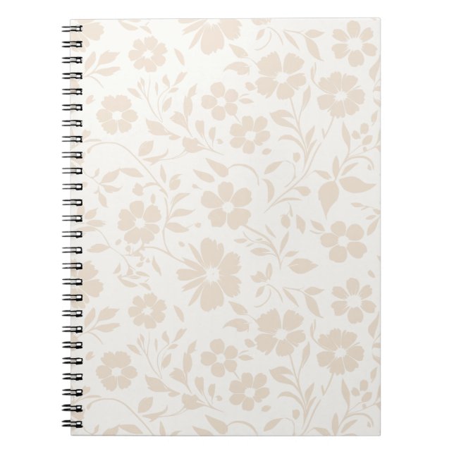 Carnet Vintage Bloom Soft Linen - Neutral (Devant)