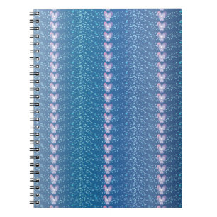 Carnet Vintage Blue Floral Violets fond d'écran motif