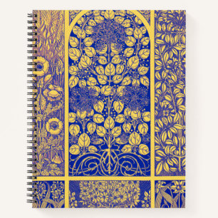 Carnet Vintage Botanique Art Nouveau Motif