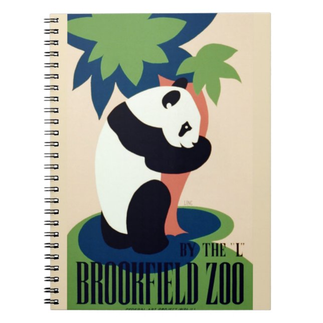 carnet vintage "Brookfield Zoo" (Devant)
