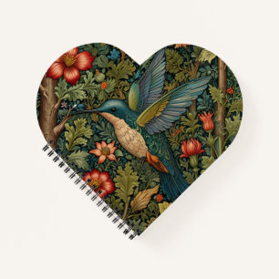 Carnet Vintage colibri art botanique boho chic