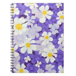 Carnet Vintage coloré : Motif Fleur sans couture