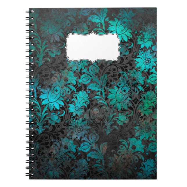 Carnet vintage Damask, Elegant Floral Journal (Devant)
