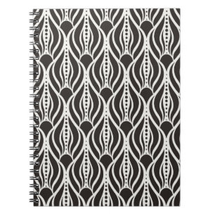 Carnet vintage damassé floral sans couture motif. Tablett