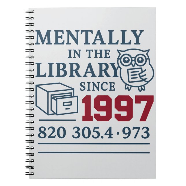 Carnet vintage de bibliothèque - Book Lover’s Writ (Devant)