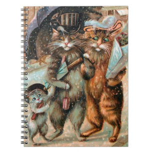 Carnet vintage de chat, Louis Wain