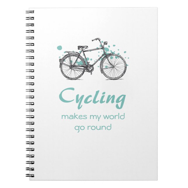 Carnet vintage de dessin de bicyclette (Devant)