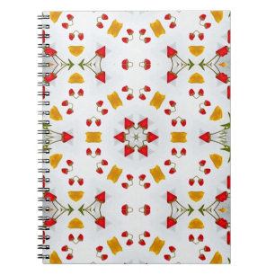 Carnet Vintage de fleurs du milieu du siècle atomique