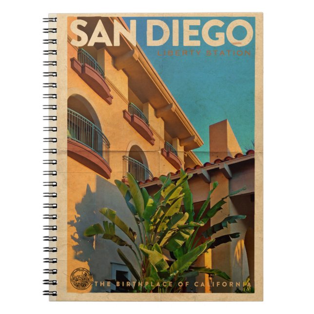 Carnet vintage de San Diego (Devant)