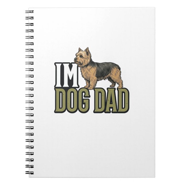 Carnet Vintage Dog Dad Terrier Engraving Shirt Design_1 (Devant)