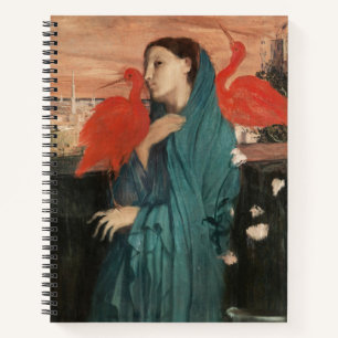 Carnet Vintage Edgar Degas Jeune Femme avec Ibis Art