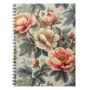 Carnet Vintage élégant floral