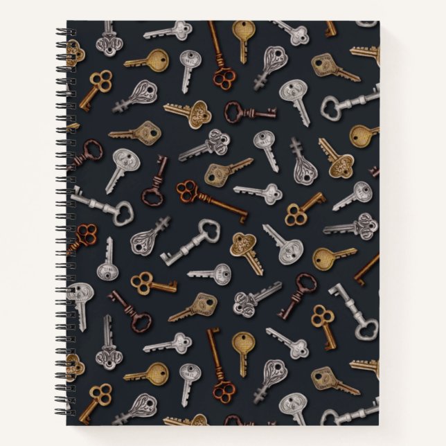 Carnet Vintage et Antique Keys (Devant)