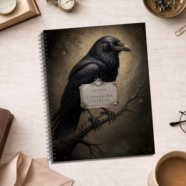 Carnet Vintage Ex Libris Dark Academia Gothic Raven (Vintage Ex Libris Dark Academia Gothic Raven Notebook)