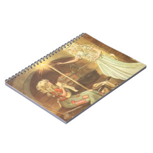 Carnet Vintage Fairy Tale, Cinderella and Fairy Godmother