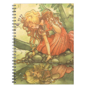 Carnet Vintage Fairy Tale, Frog Prince Princesse par Pond