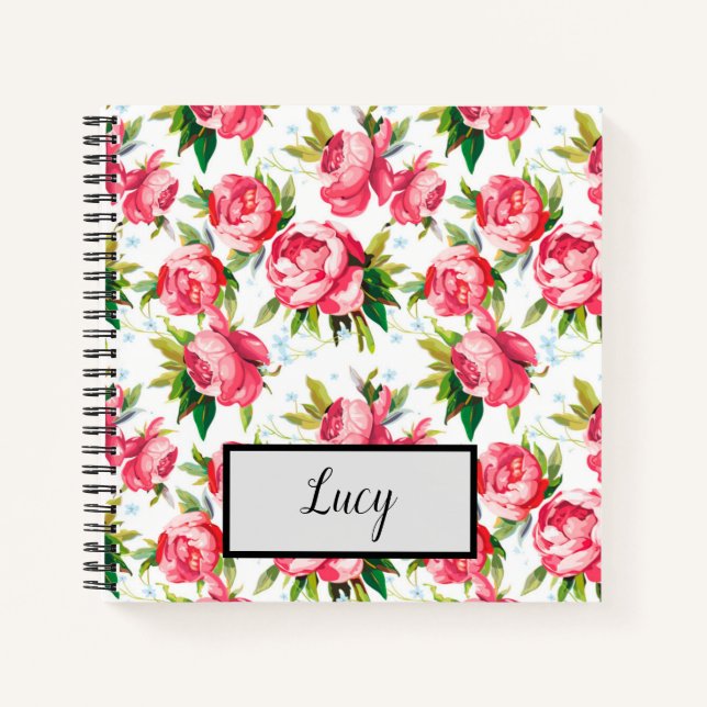 Carnet Vintage floral (Devant)