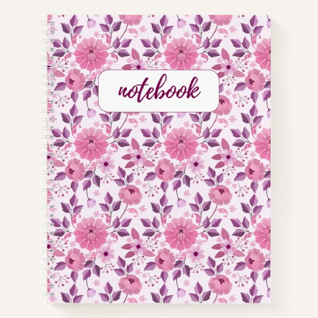 Carnet Vintage Floral Notebook (Devant)